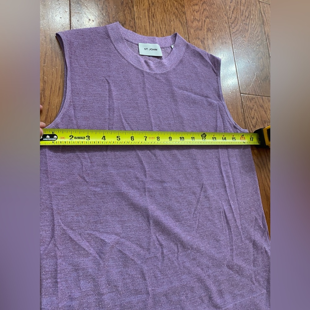 St. John Collection Metallic Reverse Shell in Amethyst - Picture 8 of 12